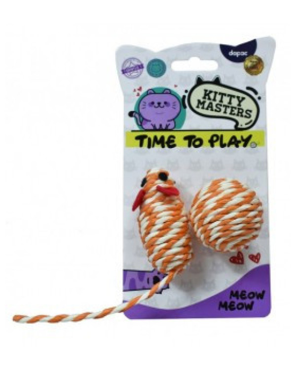 Kitty masters ratón + pelota